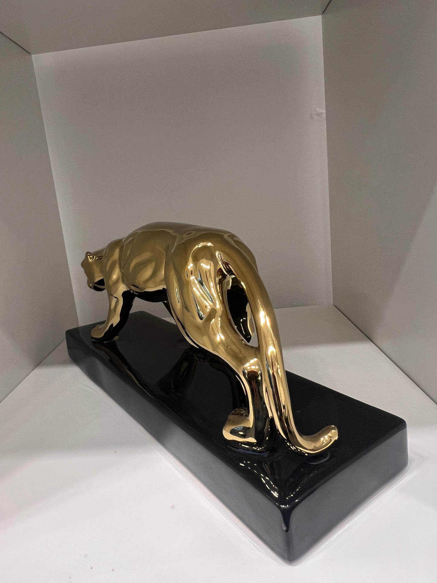 Panter - Goud & Zwart - Keramiek